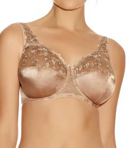 Fantasie Belle Bra Bamboo Nude Size 36F Underwired Full Cup Embroidered 6000 New - Picture 1 of 12
