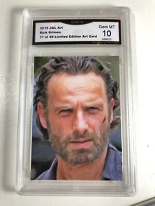 Rick Grimes Walking Dead 2015 J&L Art Card 31/49 Limited Edition - Picture 1 of 2