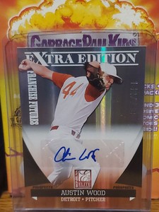 2011 Donruss Elite Extra Edition Franchise Futures Austin Wood Auto /763 Tigers