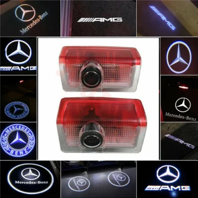 2X Laser LED Door courtesy Shadow Projector Light For Mercedes benz W205 C 2015+ - Image 1 of 4