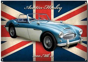 AUSTIN-HEALEY 3OOO MK2 METAL SIGN,CLASSIC BRITISH CARS,METAL CAR SIGN. - Picture 1 of 1