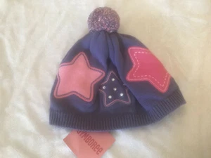 NWT gymboree Super Star rock hat cap 5 7 6 rhinestones beanie purple valentines  - Picture 1 of 3