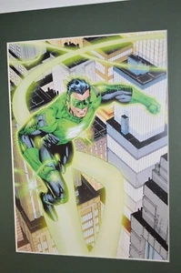 DC COMICS Matted Print GREEN LANTERN Fits an 11x14 Frame - Picture 1 of 1