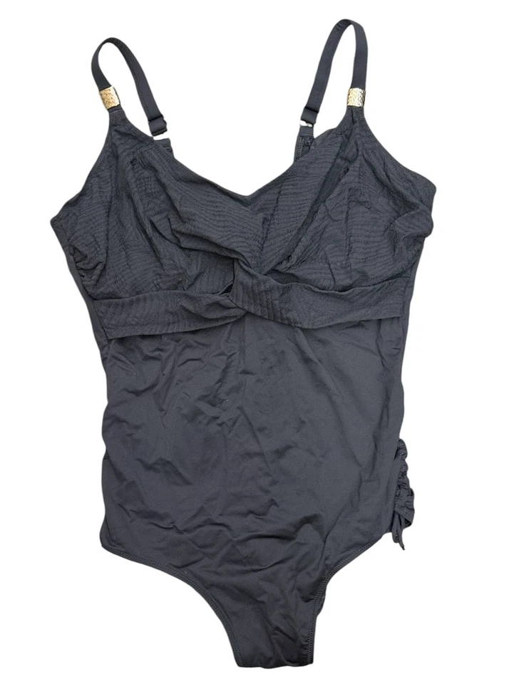 Traje de baño Fantasie NEGRO Ottawa Twist Front Underwire de una pieza, EE. UU. 32H, UK 32FF Foto 1 de 1