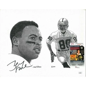 Jerry Rice Signed 11x14 Frank Nareau Artwork Las Vegas Raiders Autograph JSA COA - Picture 1 of 5