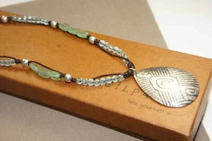SILPADA N2101 Sterling Silver Colors of the Sea Reversible Pendant Necklace $109 - Picture 1 of 12