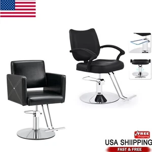 Classic Hydraulic Barber Chair Salon Beauty Spa Tattoo Hair Styling Equipment US - Picture 1 of 14
