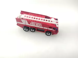 1991 MATCHBOX Red  Fire Dept. AIRPORT FIRE TRUCK LOOSE Ty69 - Picture 1 of 4