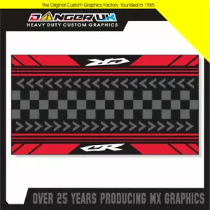 Bike Mat MOTOCROSS GARAGE HONDA CR RED Pits Paddock - Picture 1 of 1