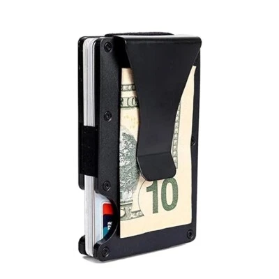 Mens Slim Minimalist Wallet Card Holder Rfid Blocking Slim & Efficient Tactical - Image 1 of 4