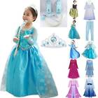 Kids Girls Elsa Anna Princess Dress Cosplay Costumes Party Fancy Dress Outfits◈