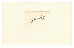 HARRY LEE BRITISH TENNIS PLAYER 1927-1939 RARE ORIGINAL AUTOGRAPH CUTTING
