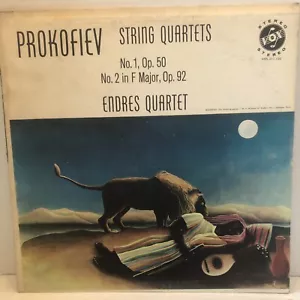 ENDRES QUARTET prokofiev string quartet no 1 & 2 LP PL 11.100 Vox 1959 RVG NM - Picture 1 of 3