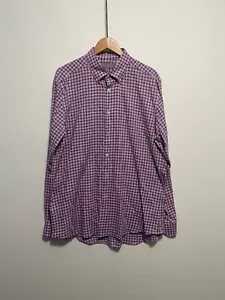 Neiman Marcus Button Down Purple Shirt - Picture 1 of 4