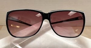 Authentic Bausch & Lomb Black Sunglasses White Inlay Made Italy Style XX W1055 - Picture 1 of 7