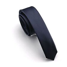 Cravate mince en soie naturelle multicolore - Cravate homme mince maigre solide 1 pièce