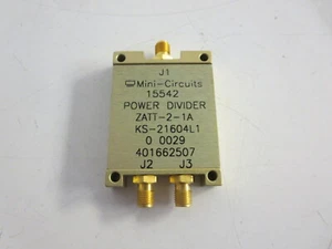 MINI CIRCUITS POWER DIVIDER 15542 ZATT-2-1A, KS21604 L1, 401662507-LOT OF 5 PCS - Picture 1 of 5