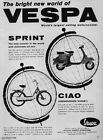 VESPA SCOOTER Ad Features CIAO & SPRINT 1969