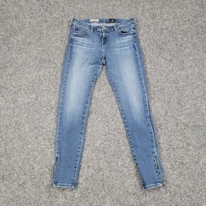 Pantalones de mezclilla Adriano GoldSchmied para mujer 28 azules ajustados con cremallera al tobillo 27x27,5* - Imagen 1 de 22