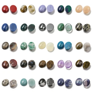 20 pz cabochon cabochon pietra preziosa schienale piatto 18 x 13 mm pietra ovale liscia a cupola - Foto 1 di 135