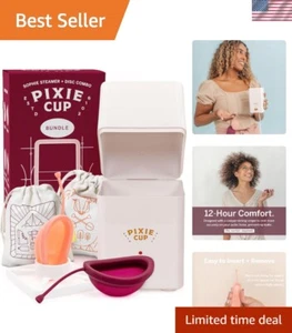 Menstrual Discs with Sterilizer - Ranked 1 for Most Comfortable Soft Reusable... - Picture 1 of 10