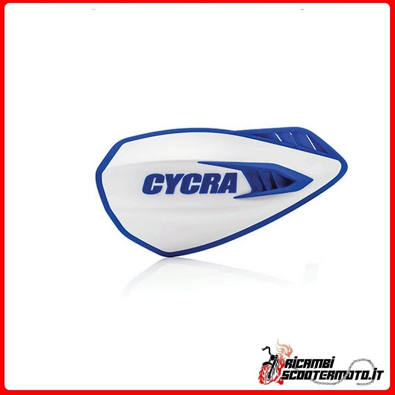HUSQVARNA FE 450 4T 450 2014-2022 CYCLONE HANDGUARDS - WHITE - BLUE 1CYC-0056-232#7 - Image 1 of 1