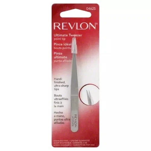 露华浓终极尖头镊子 04625 不锈钢精密脱毛器  — 第 1/1 张图片