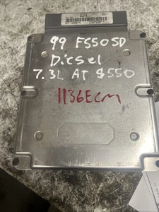 Ford F550SD 1999 módulo de control electrónico 7,3 L TD AT 4x2 F81F12A650PE #1136ECM - Imagen 1 de 4