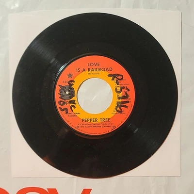 Pepper Tree ~ Love Is A Railroad/ Workin' ~ Capitol VG+ 45 RPM Record - Image 1 of 4