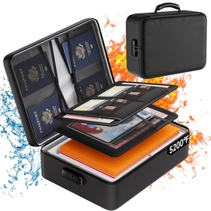 DocSafe 5200°F Document Organizer with Lock,Upgraded Heat Insulated Fireproof... - Picture 1 of 9