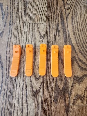 LEGO Brick Separator Tools 5x Lot Accessories Lego Bricks Tool Orange  - Image 1 of 4