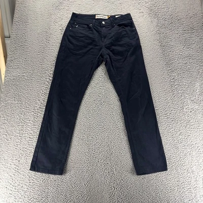 Pantalones Chinos Tailor Vintage Para Hombre 30x30 Azul Marino Algodón Elástico Calce Ajustado Foto 1 de 4