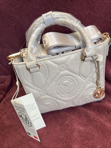 Borsa a tracolla piccola Valentino Orlandi Light Taupe nuova al dettaglio per 259