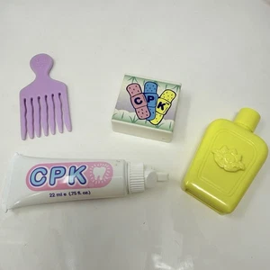 Cabbage Patch Doll Accessory Lot Toothpaste Bandage Hair Comb Shampoo Bottle Cpk - Picture 1 of 10