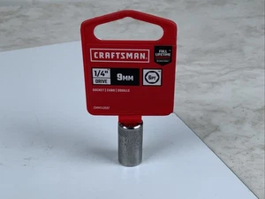 Craftsman CMMT43507,  9mm  1/4 Drive 6pt Metric Socket, Taiwan - Picture 1 of 6