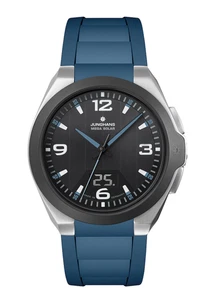 Junghans Spektrum Mega Solar 41.6mm Black Dial Rubber Band Watch 18/1527.00 - Picture 1 of 1