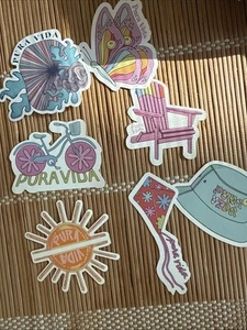 Pura Vida Konvolut 7 Aufkleber - Bild 1 von 1