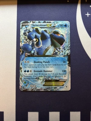 Seismitoad EX 20/111 XY - Furious Fists Ultra Rare LP - Image 1 of 2