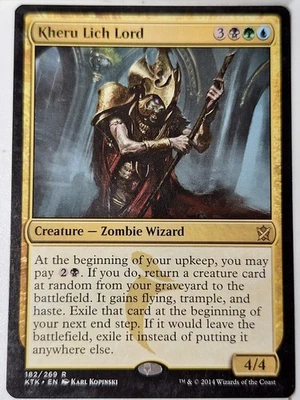Kheru Lich Lord - Khans of Tarkir - Magic the Gathering MTG Nice! - Image 1 of 3