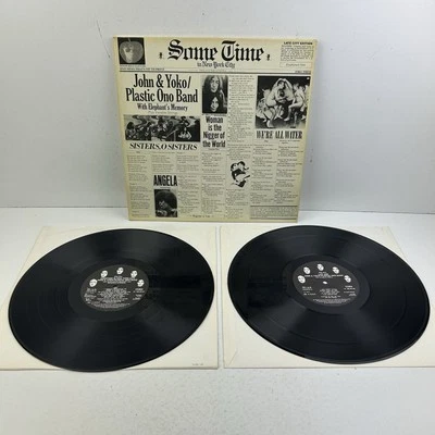 JOHN LENNON & YOKO PLASTIC ONO BAND Some Time In New York City 1972 Double LP EX - Image 1 of 4