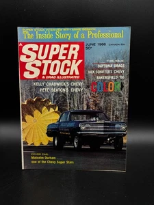 Vintage hot rod Super Stock & Drag Illustrated magazine June 1966 Kelly Chadwick - Imagen 1 de 5