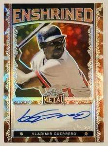 2022 Leaf Metal - Vladimir Guerrero  Auto 1/1 Enshrined #E-VG1   HOF !! - Picture 1 of 2