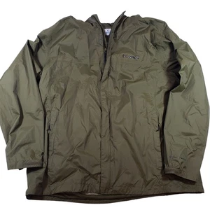 Columbia Omni-Tech Jacket XL Olive Green Rain Wind Lightweight Hooded - Picture 1 of 7