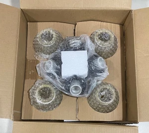 Hunter 4 Light Premier Bronze Fan Light Kit - Frosted Amber Glass - OPEN BOX - Picture 1 of 5