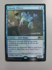 MTG Ghostly Pilferer Core Set 2021 Foil Prerelease Rare - Picture 1 of 1
