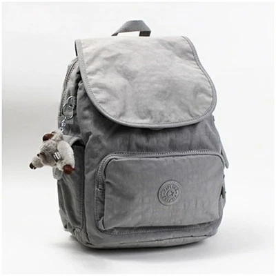 Importación incluido Kipling Nylon Mochila Bolso Gris Claro AB Mujer Informal Foto 1 de 4