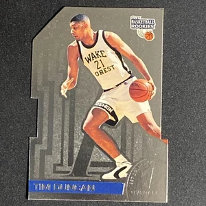 Tim Duncan 1997 TheScore Board Die-cut Draft Pick Rookie Card #1 of 20 - Picture 1 of 6