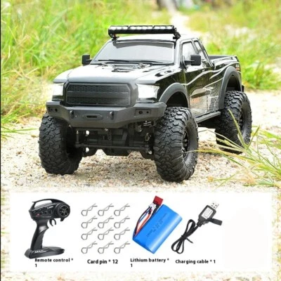 1/10 RC Double Pickup 4WD 4x4 2.4G Remote Control Rock Crawler Car Model RTR 💯 - Image 1 of 4