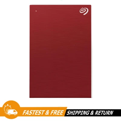 Seagate 1TB One Touch USB 3.0 External Hard Drive 2.5-Inch Red, STKB1000403 - Image 1 of 4