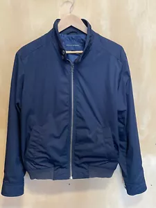 Banana Republic Blue Nylon Bomber Jacket Mens (M) Slim Fitted - Picture 1 of 4